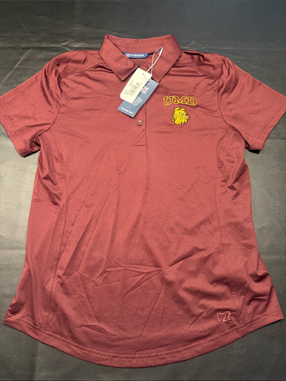 Cutter & Buck Maroon Women's Polo with UMD Embroidered Logo